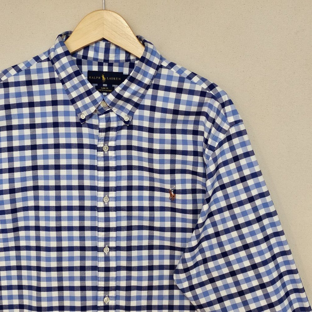 Ralph Lauren Stretch Oxford Button Down Slim Fit XXL